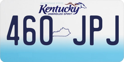 KY license plate 460JPJ