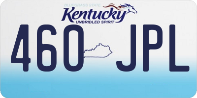 KY license plate 460JPL