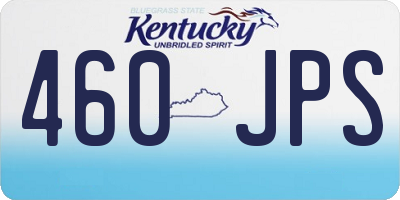 KY license plate 460JPS