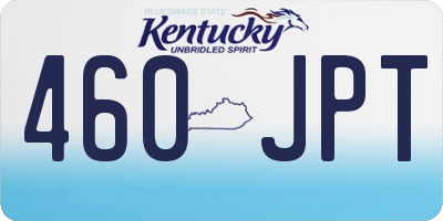 KY license plate 460JPT