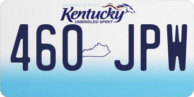 KY license plate 460JPW