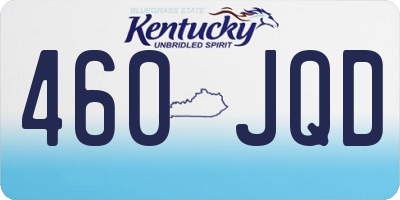 KY license plate 460JQD