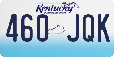 KY license plate 460JQK