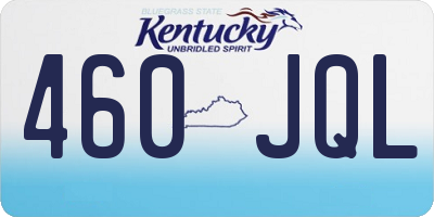 KY license plate 460JQL