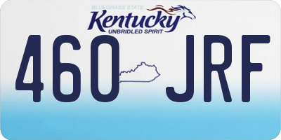 KY license plate 460JRF