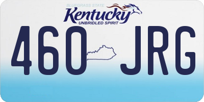 KY license plate 460JRG