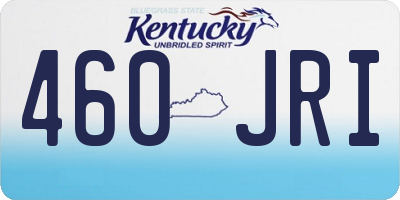 KY license plate 460JRI