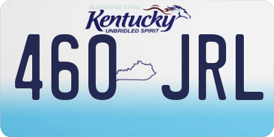 KY license plate 460JRL