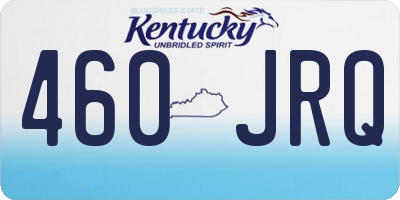 KY license plate 460JRQ
