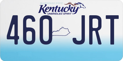 KY license plate 460JRT