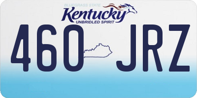 KY license plate 460JRZ