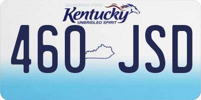 KY license plate 460JSD