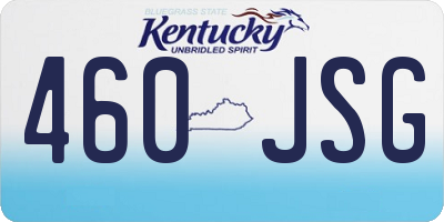 KY license plate 460JSG