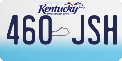 KY license plate 460JSH