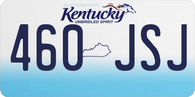 KY license plate 460JSJ