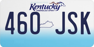 KY license plate 460JSK