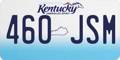 KY license plate 460JSM