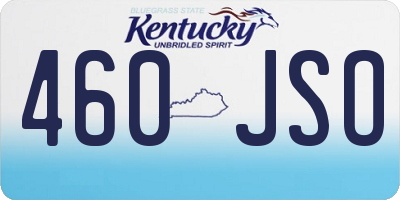 KY license plate 460JSO
