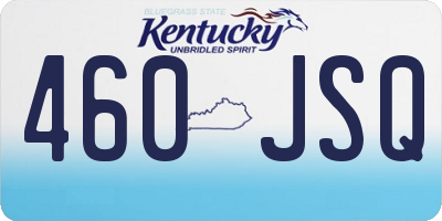 KY license plate 460JSQ