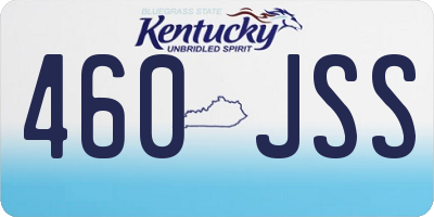 KY license plate 460JSS