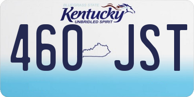KY license plate 460JST