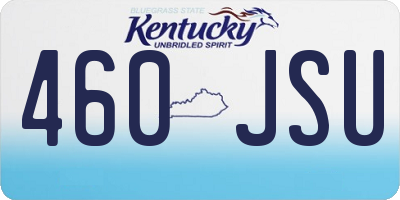 KY license plate 460JSU