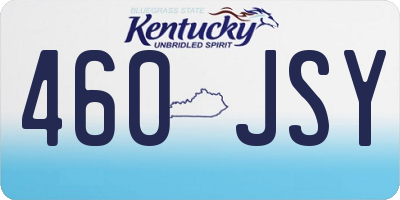 KY license plate 460JSY