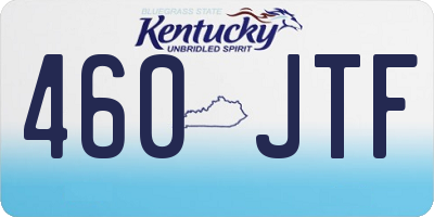 KY license plate 460JTF