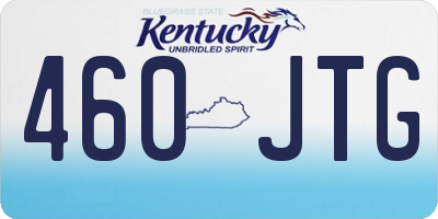 KY license plate 460JTG
