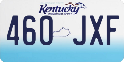 KY license plate 460JXF
