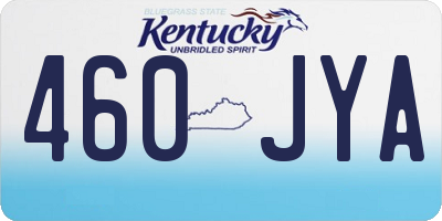 KY license plate 460JYA