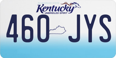 KY license plate 460JYS