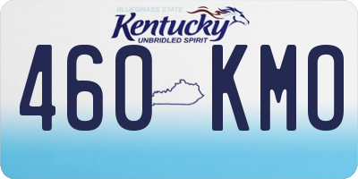 KY license plate 460KMO