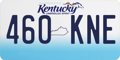 KY license plate 460KNE