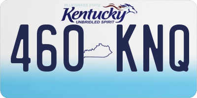 KY license plate 460KNQ