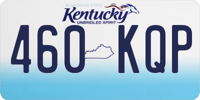 KY license plate 460KQP