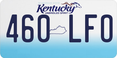 KY license plate 460LFO