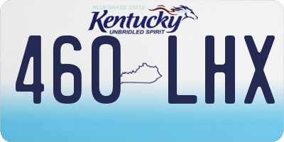 KY license plate 460LHX