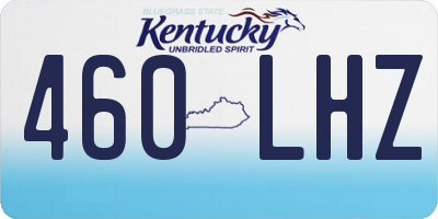 KY license plate 460LHZ