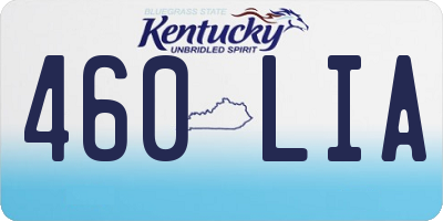 KY license plate 460LIA