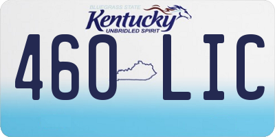 KY license plate 460LIC