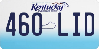 KY license plate 460LID