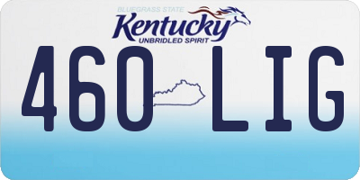 KY license plate 460LIG
