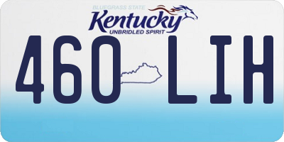 KY license plate 460LIH