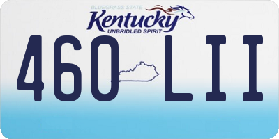KY license plate 460LII