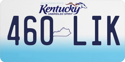 KY license plate 460LIK