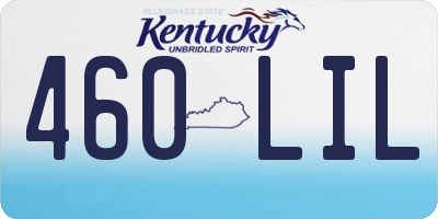 KY license plate 460LIL