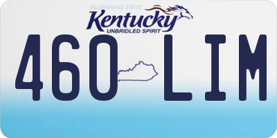 KY license plate 460LIM
