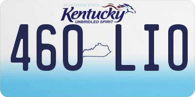 KY license plate 460LIO