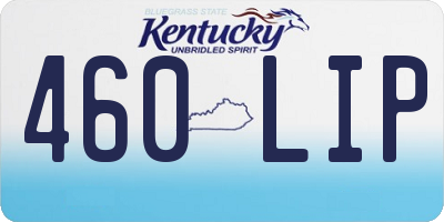 KY license plate 460LIP